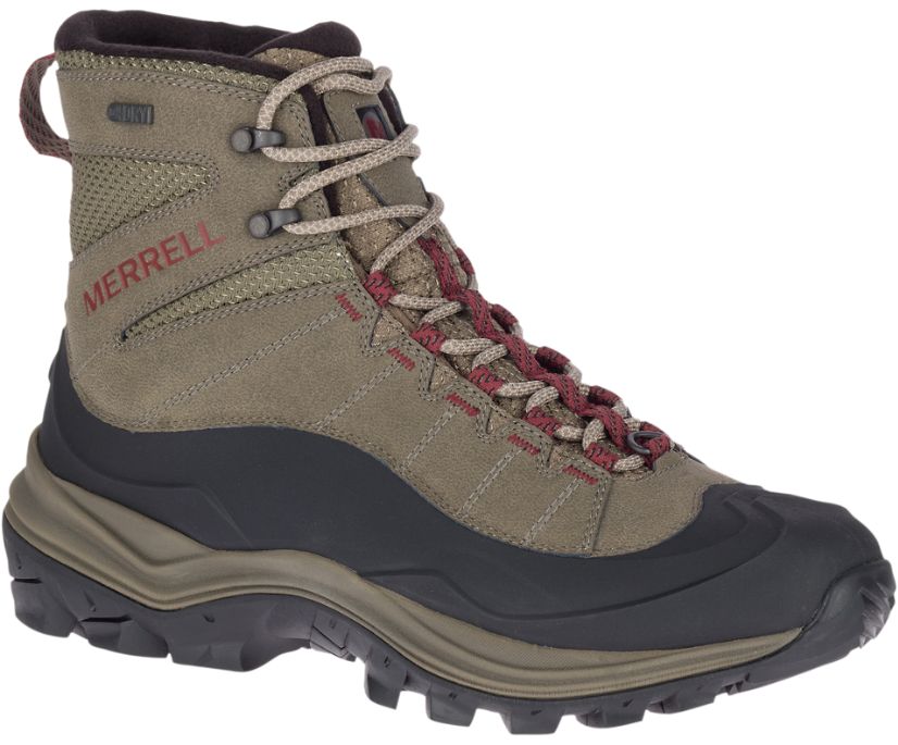 Buty Merrell Thermo Chill Mid Shell Wasserdicht - Buty Trekkingowe Męskie Merrell - Zielone/Czarne [